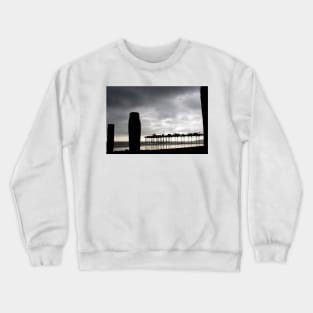 Teignmouth Pier And Beach Devon England UK Crewneck Sweatshirt